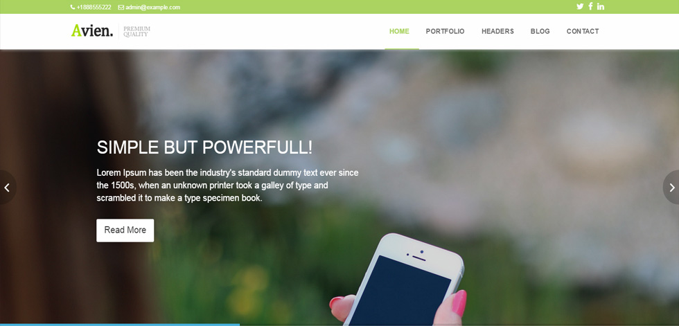 Home page