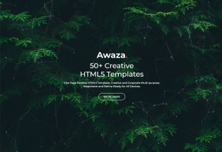 Awaza – Premium Responsive One Page Multipurpose HTML5 Template