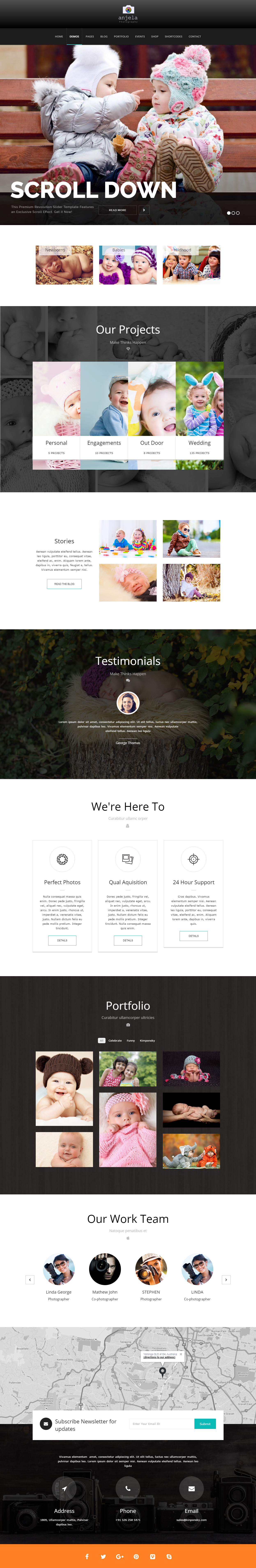 Priority WordPress Theme Baby Photography