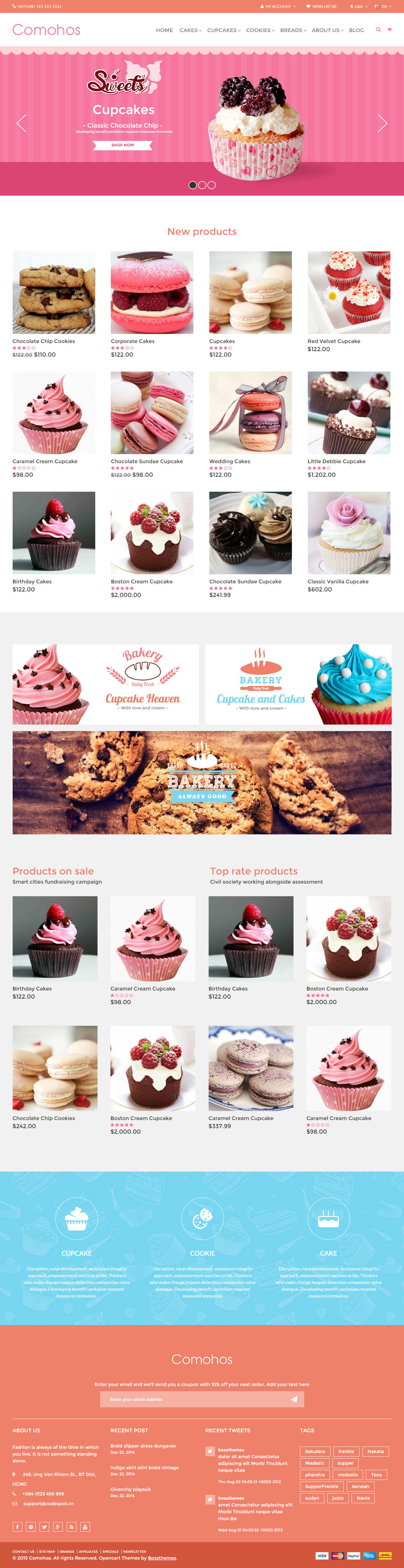 Comohos Opencart Food Theme