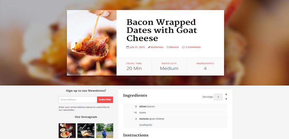 Recipe detail