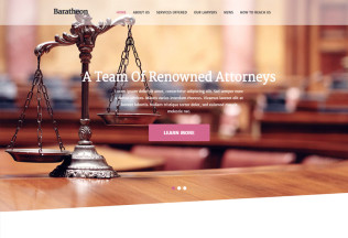 Baratheon – Premium Responsive One Page Law Firm HTML5 Template