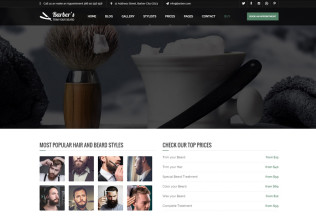 Barber – Premium Responsive WordPress Theme for Barbers & Hair Salons