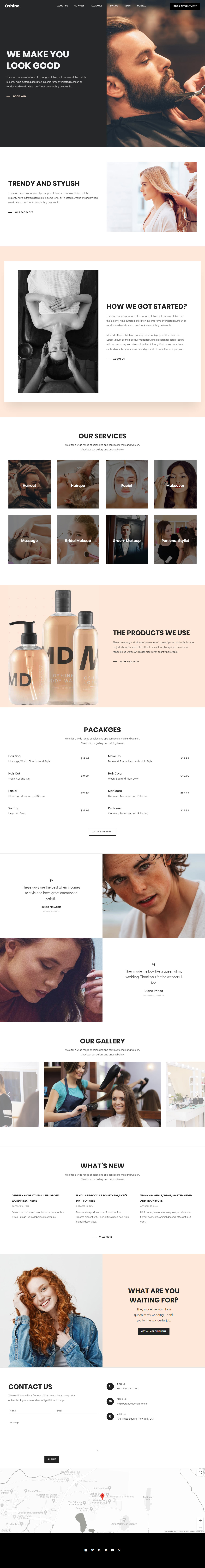 Oshine WordPress Barbershop Theme