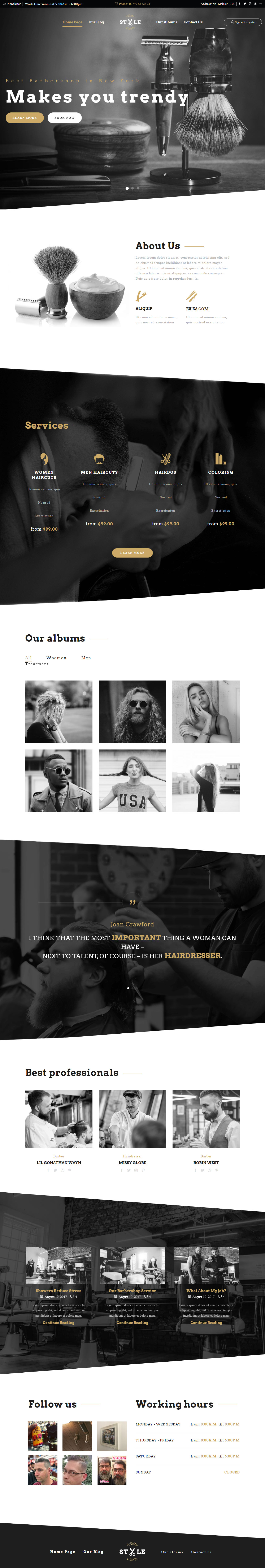 XStore WordPress Barbershop Theme
