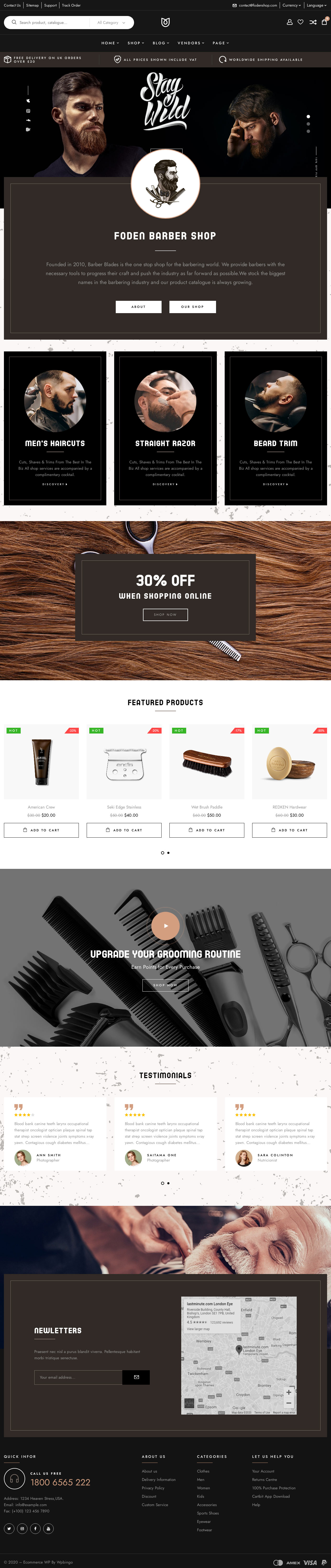 Foden WordPress Barbershop Theme