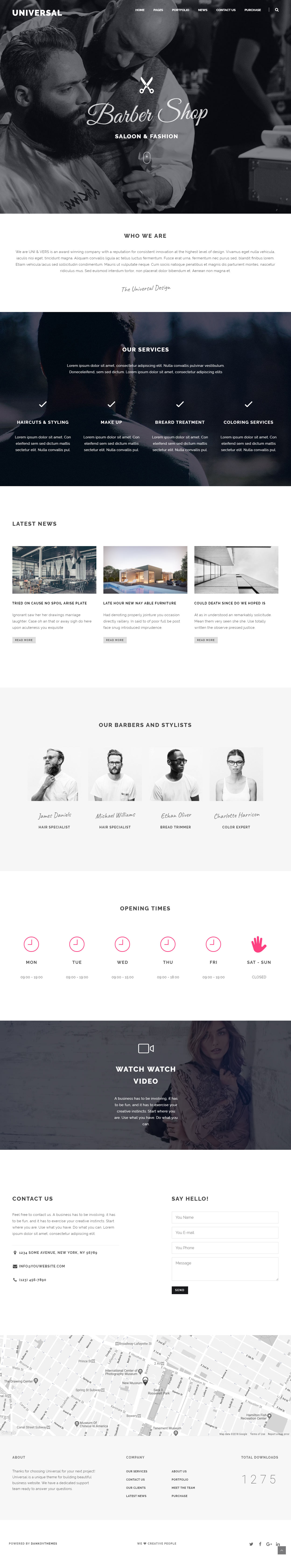 Universal WordPress Hair Salon Theme