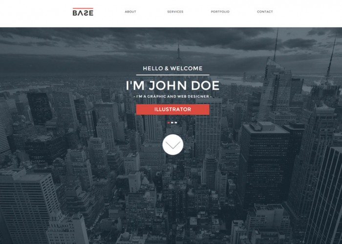 Base – Premium One Page Parallax Muse Template