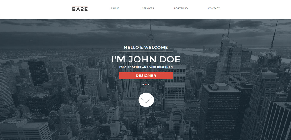 Welcome screen