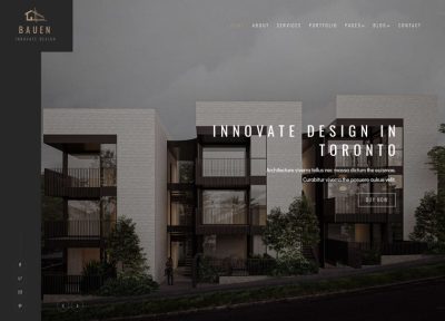 Bauen – Premium Responsive Architecture & Interior WordPress Theme