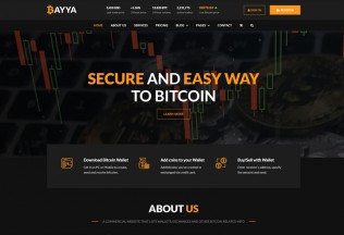 Bayya – Premium Responsive Bitcoin CryptoCurrency HTML5 Template