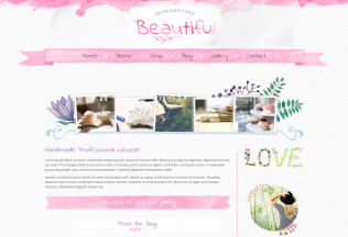 Beautiful Watercolor – Premium Responsive Hand Painted Creative WordPress Theme