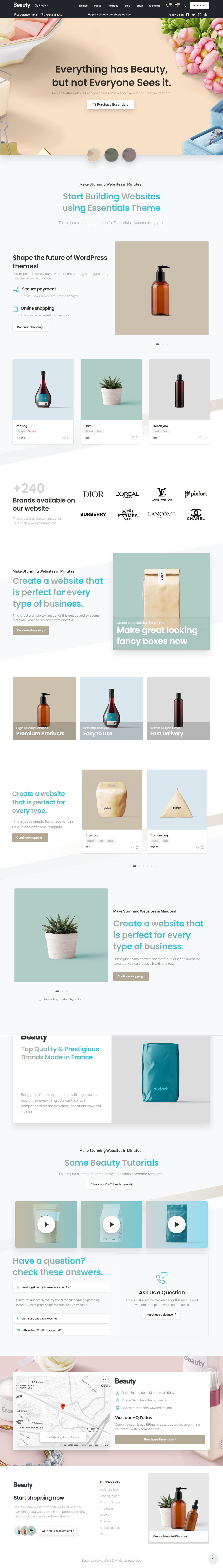 Essentials WordPress Spa and Beauty Salon Theme