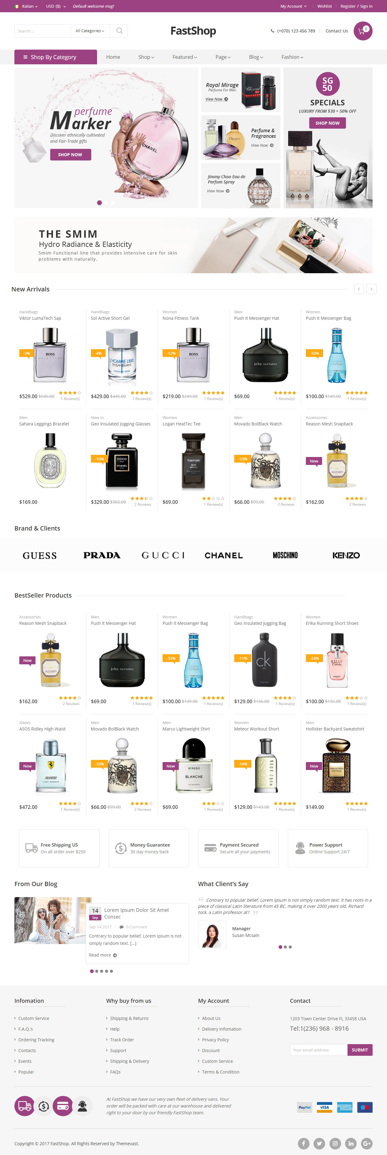 FastShop Magento Beauty Shop Theme