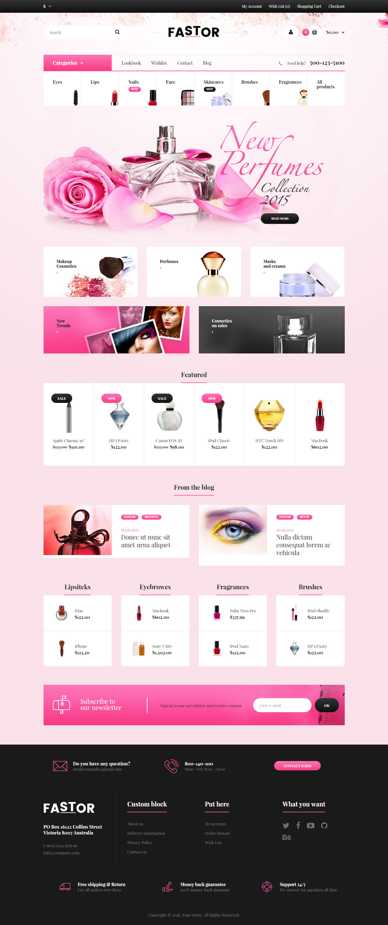 Fastor Opencart Beauty Template