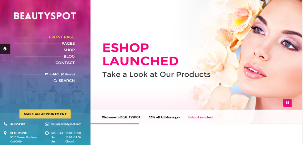 Welcome page