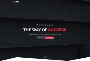 Bemax – Premium Responsive One Page Parallax HTML5 Template
