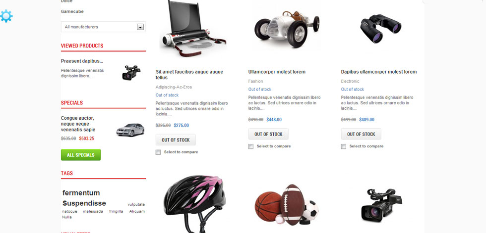 Category page
