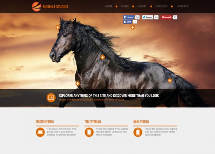 Big Smile – Premium Multipurpose Muse Template