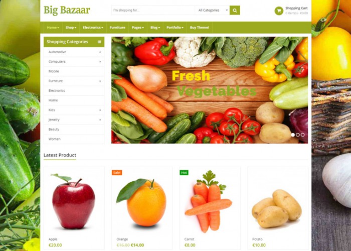 BigBazaar – Premium Responsive Multipurpose Ecommerce WordPress Theme