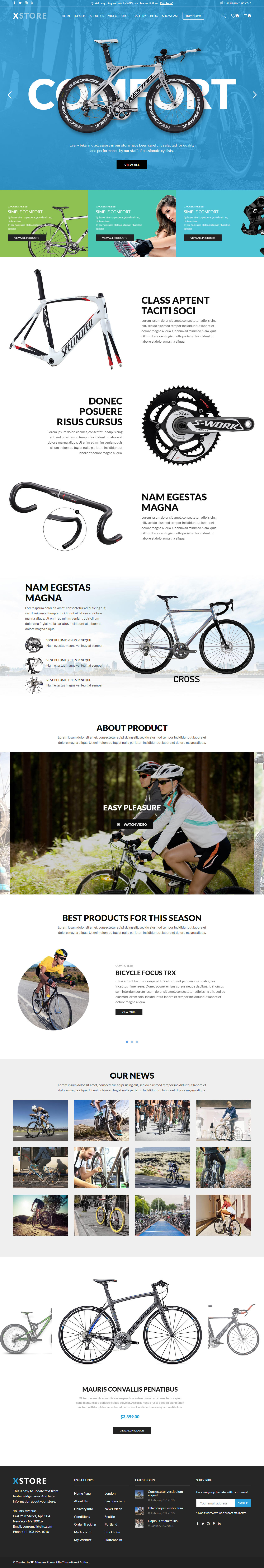 XStore WordPress Bicycle Theme
