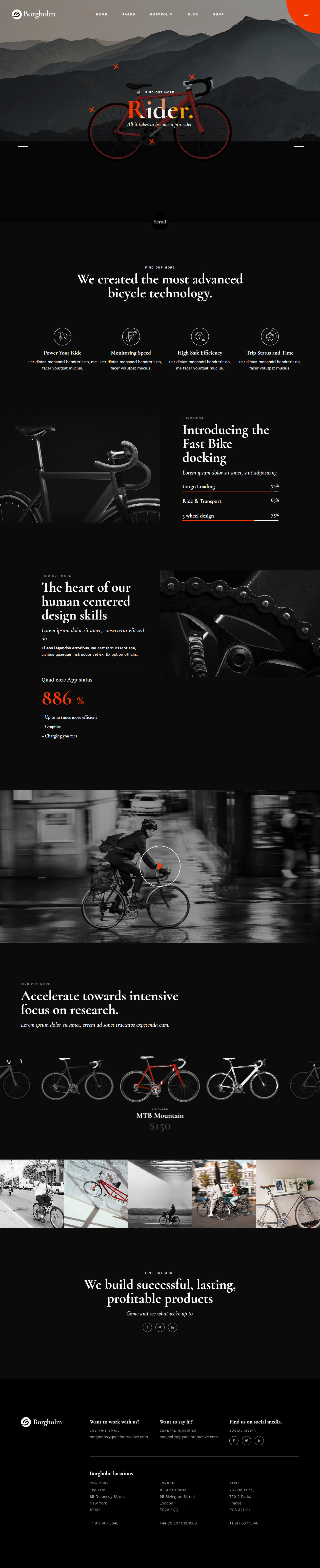 Borgholm WordPress Bicycle Theme