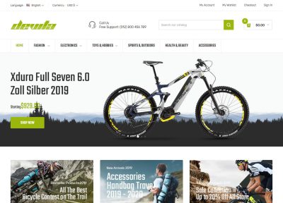 Best Prestashop Bike Store Theme 2018
