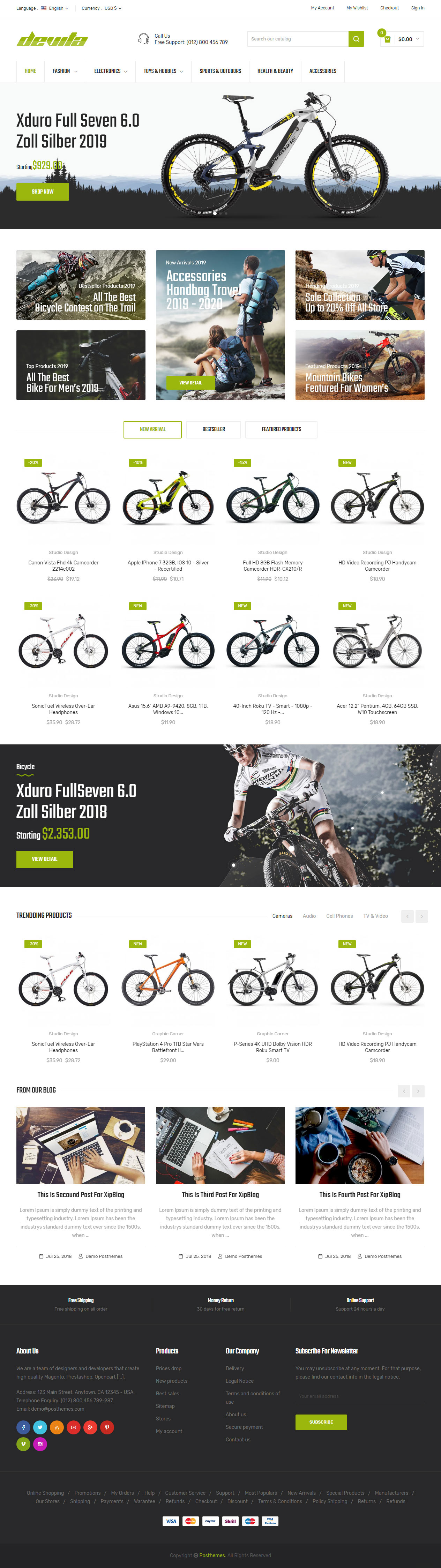 Devita Prestashop Bike Store Theme