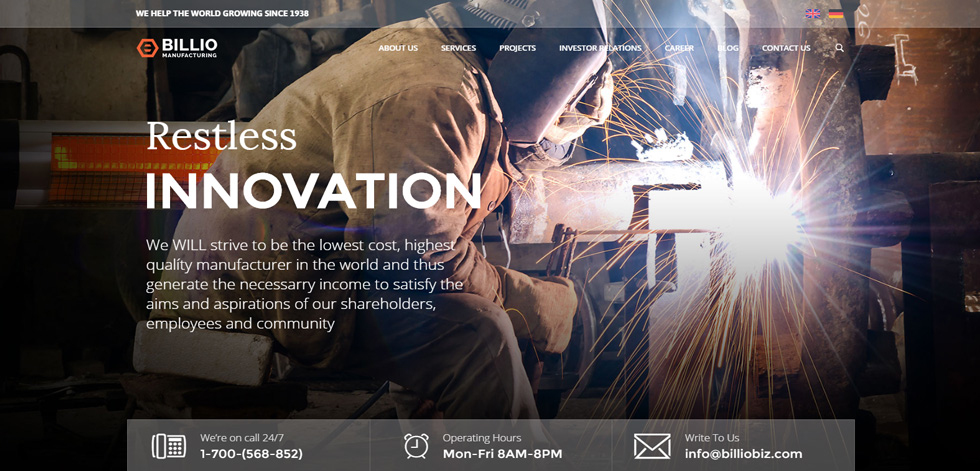 Home page