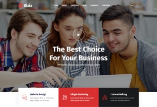 Bizix – Premium Responsive Corporate & Business WordPress Theme