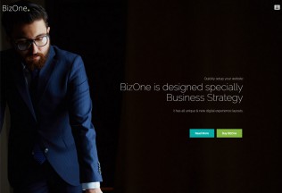 BizOne – Premium Responsive One Page Parallax HTML5 Template