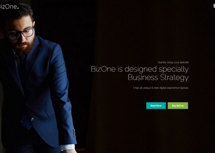 BizOne – Premium Responsive One Page Parallax HTML5 Template