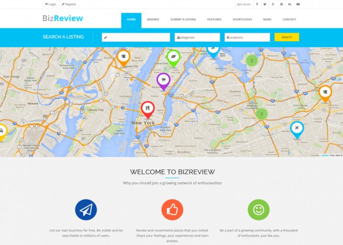 BizReview – Premium Responsive Directory Listing Drupal Theme