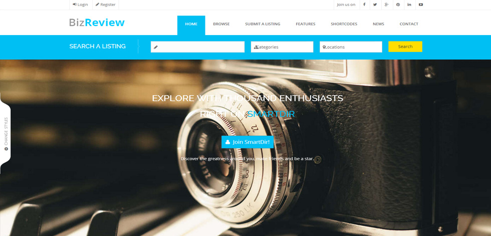 Home page
