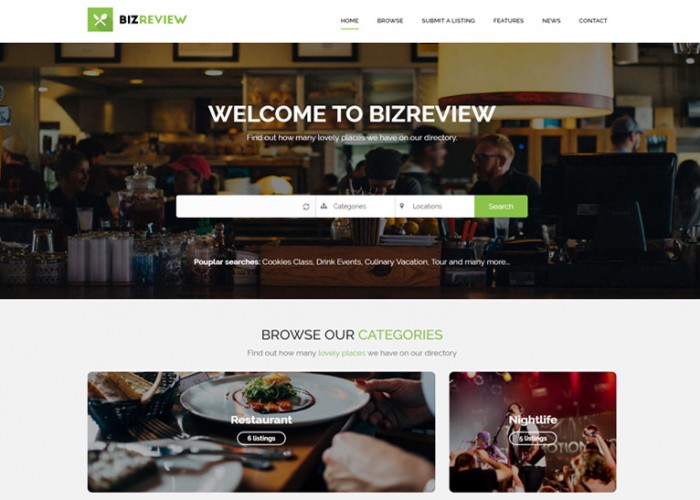 BizSearch – Premium Responsive Directory & Listing Drupal Theme