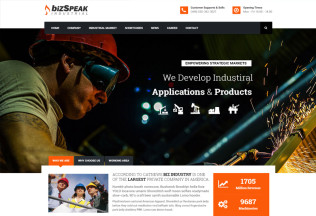 BizSpeak – Premium Responsive Industrial WordPress Theme