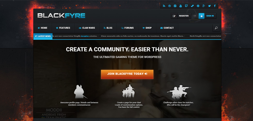 Home page