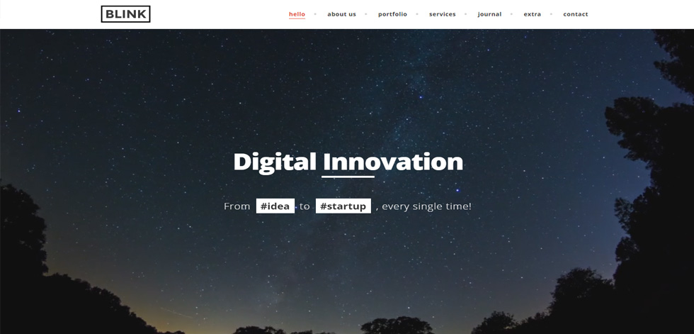 Welcome screen