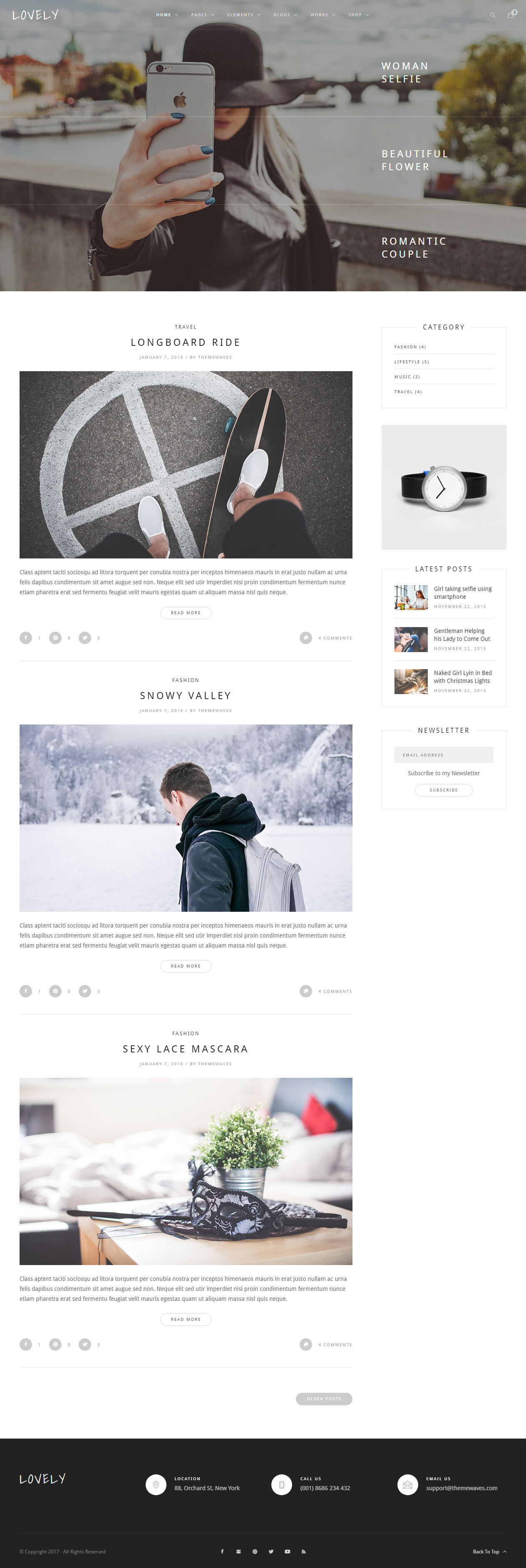 Lovely Corporate HTML Blog Templates