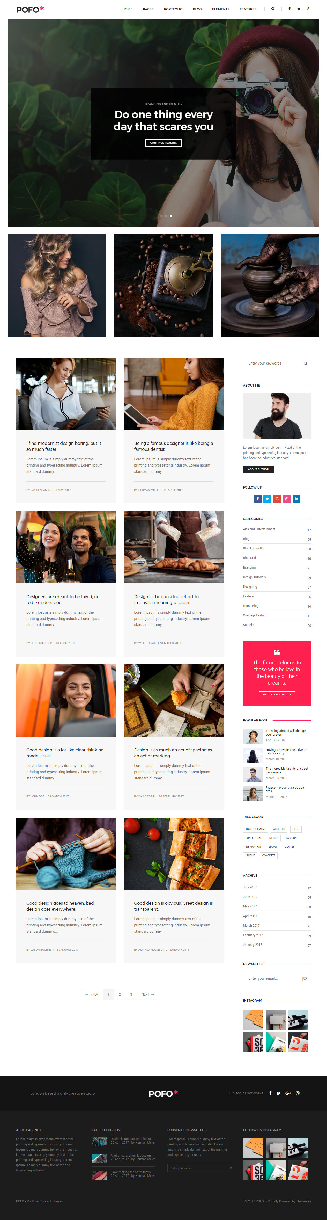 Pofo HTML Blog Templates