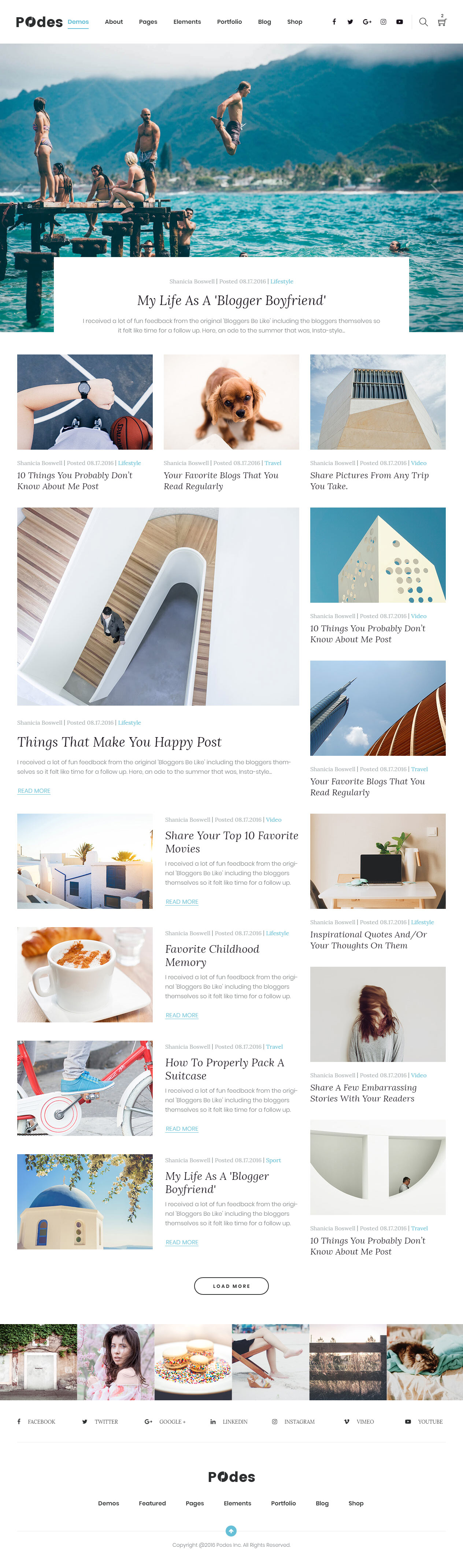 Podes HTML Blog Templates