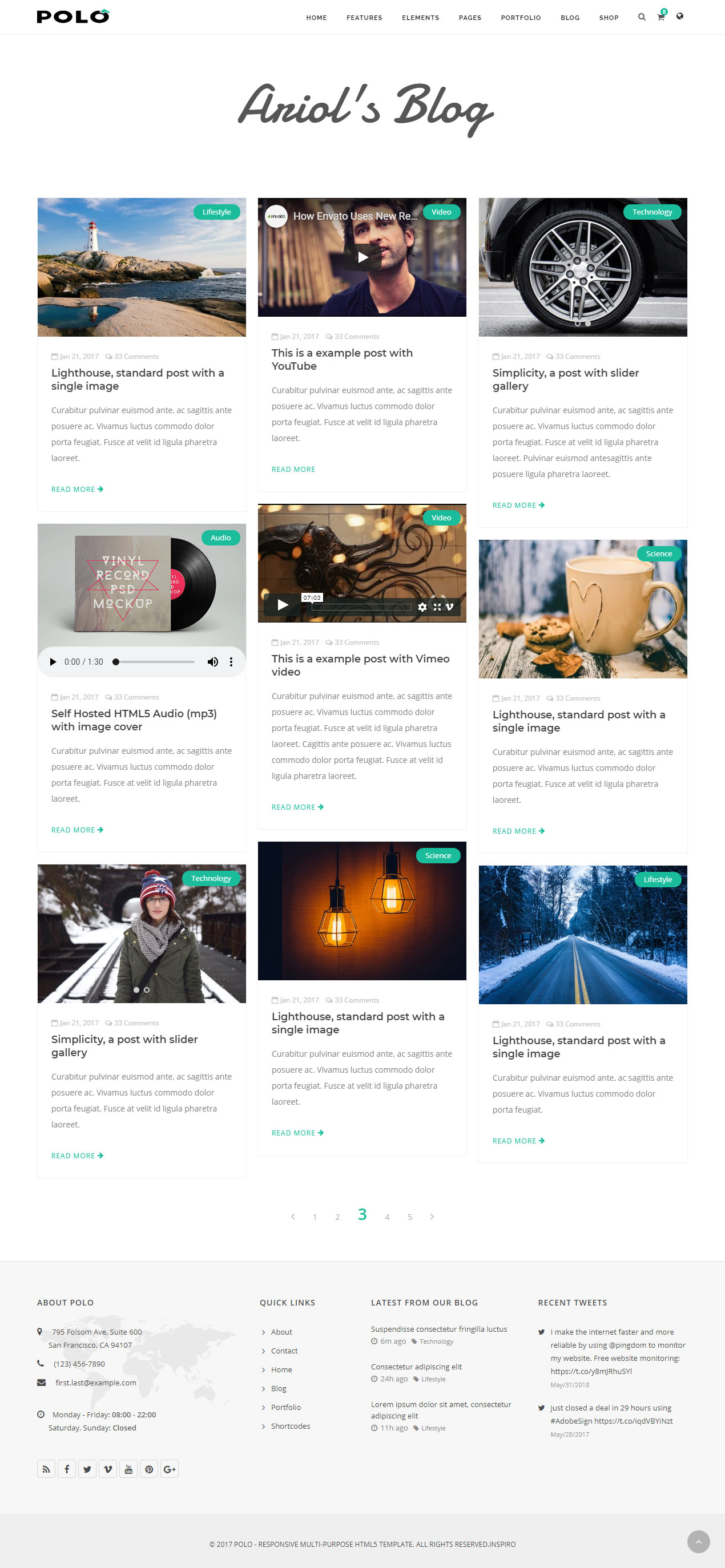 Polo HTML Blog Templates