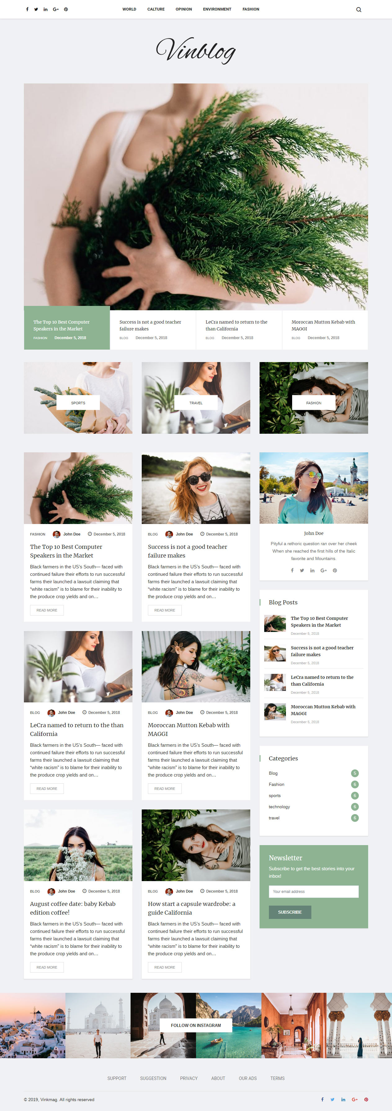 Vinkmag Best Blog WordPress Themes