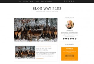 Blog Way Plus – Premium Responsive Minimal WordPress Blog Theme