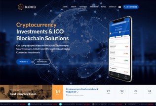 Blokco – Premium Responsive ICO, Cryptocurrency WordPress Theme