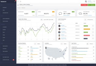 Boooya – Premium Responsive Revolution Admin HTML5 Template