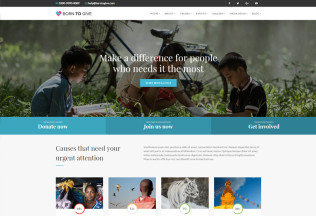 Born To Give – Premium Responsive Charity Crowdfunding HTML5 Template