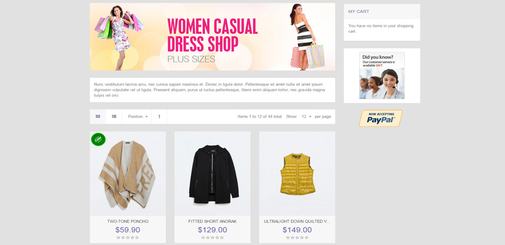 Category page