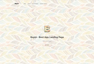 Boyce – Premium Responsive App Landing Page Bootstrap 4 HTML5 Template