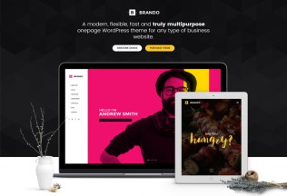 Brando – Premium Responsive Multipurpose OnePage WordPress Theme